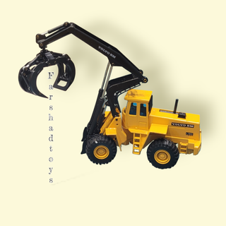 ماکت فلزی لودر جنگلداری Volvo BM L160 High-Lift برند JOAL مقیاس 1:50 نمای جانبی