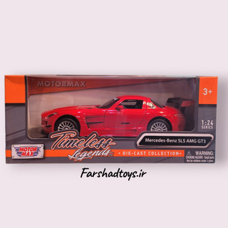 جعبه ماکت Mercedes-Benz SLS AMG GT3 برند Motor Max سری Timeless Legends در فرشاد تویز