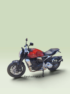 نمای جانبی ماکت موتورسیکلت هوندا CB1000R قرمز برند ولی