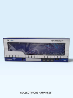 ماکت تریلر چادری آبی سولیدو S2400504 مقیاس 1:24